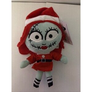 Disney Sally Doll In Santa Suit Nightmare Before Christmas 7” Plush Clip New